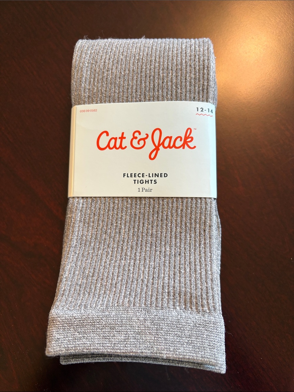 Cat & Jack Fleece-Lined Footless Tights - Gray